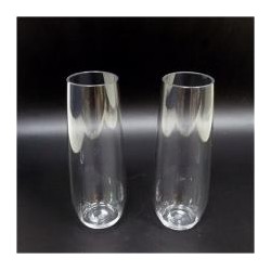 250ml - 8.4 oz polycarbonate Stemless Champagne glass