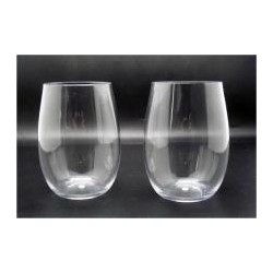 440ml - 14.8 oz polycarbonate stemless Wine glass